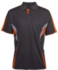 Jb's Wear Casual Wear Gunmetal/Orange/Grey / S JB'S Cool Polo 7COP