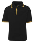 Jb's Wear Casual Wear Black/Gold / 4 JB'S Kid’s Contrast Polo