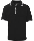 Jb's Wear Casual Wear Black/White / 4 JB'S Kid’s Contrast Polo