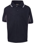 Jb's Wear Casual Wear Navy/White / 4 JB'S Kid’s Short Sleeve Piping Polo 7PIPS