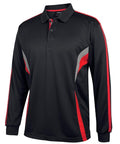 JB'S Wear Casual Wear Black/Red/Grey / 2XS JB'S podium long sleeve cool polo 7CLP