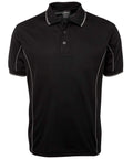 Jb's Wear Casual Wear Black/Grey / S JB'S Short Sleeve Piping Polo 7PIP