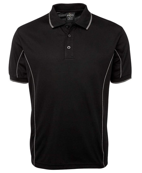 Jb's Wear Casual Wear Black/Grey / S JB'S Short Sleeve Piping Polo 7PIP