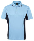 JB'S Contrast Polo 7PP Casual Wear Jb's Wear Lt Blue/Navy S 