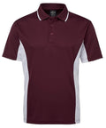 JB'S Contrast Polo 7PP Casual Wear Jb's Wear Maroon/White S 