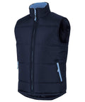 JB's puffer contrast vest 3ACV Casual Wear Jb's Wear Navy/Lt Blue 2XS 