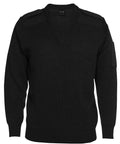 Jb's Wear Corporate Wear Black / S JB'S Knitted Epaulette Jumper 6EJ