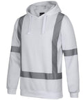 JB'S Wear Work Wear White / S Jb's Fleece Hoodie With Reflective Tape 6BNH