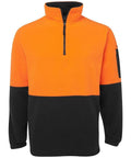 Jb's Wear Work Wear JB'S Hi-Vis 1/2 Zip Polar Fleece Sweat 6HVPF