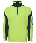 Jb's Wear Work Wear Lime/Navy / S JB'S Hi-Vis Arm Panel Polar Sweat 6H4AP