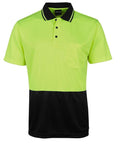 Jb's Wear Work Wear JB'S Hi-Vis Jacquard Non Cuff Polo 6HJNC