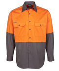 Jb's Wear Work Wear JB'S Hi-Vis Long Sleeve Shirt 6HWSL