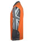 JB's Hi vis long sleeve Southern Cross polo 6HSCL Metro Workwear.