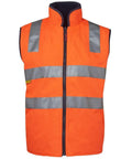 Jb's Wear Work Wear Orange/Navy / S JB'S Hi-Vis Reversible Vest 6D4RV