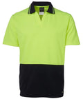 Jb's Wear Work Wear JB'S Hi-Vis Short Sleeve Non Button Polo 6HNB