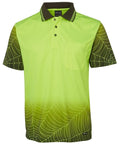 Jb's Wear Work Wear Lime/Black / XS JB'S Hi-Vis Short Sleeve Web Polo 6WPS