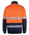 JB'S Wear Work Wear Jb's Hv 330g 1/2 Zip Segmented Tape Fleece 6DPS