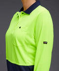 KingGee Women's HyperFreeze Spliced Long Sleeve Work Polo Shirt K44730 - Allsorts Workwear
