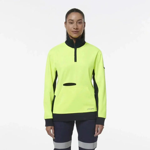 Kinggee Women's Spliced 1/4 Zip Fleece K45008 