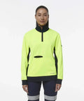 Kinggee Women's Spliced Taped 1/4 Zip Fleece K45009 