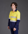 KingGee WorkCool 2 Hi Vis Reflective Long Sleeve Work Shirt K54880 - Allsorts Workwear