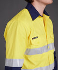KingGee WorkCool 2 Hi Vis Reflective Long Sleeve Work Shirt K54880 - Allsorts Workwear