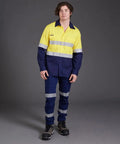 KingGee WorkCool 2 Hi Vis Reflective Long Sleeve Work Shirt K54880 - Allsorts Workwear