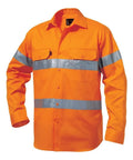 KingGee Work Wear KingGee Hi-Vis Reflective Drill Shirt L/S  K54250