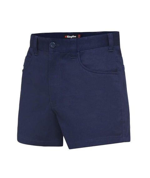 KingGee Work Wear Navy / 77 R KingGee Jean-Top Drill Short K07810