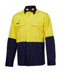 KingGee Work Wear Yellow/Navy / XS KingGee Workcool Pro Hi Vis Shirt L/S  (New ) K54027