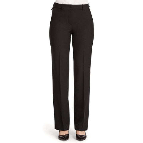 NNT Corporate Wear Black / 6 NNT Elastic Waist Straight Leg Pant CAT3NY