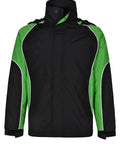 Winning Spirit Arena Unisex Jacket JK77 Casual Wear Winning Spirit 2XS Black/White/Green 