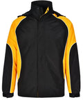 Winning Spirit Arena Unisex Jacket JK77 Casual Wear Winning Spirit 2XS Black/White Gold 