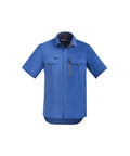 SYZMIK Men's Outdoor Short Sleeve Shirt ZW465 Work Wear Syzmik Blue 7XL 