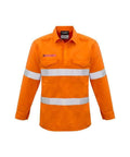 SYZMIK Men’s Closed Front Hoop Taped Shirt ZW134 Work Wear Syzmik Orange S 