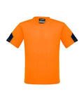 SYZMIK Men’s Hi Vis Squad T-Shirt ZW505 Work Wear Syzmik Orange/Navy XS 