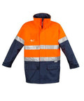 SYZMIK Men’s Hi Vis Waterproof Lightweight Jacket ZJ355 Work Wear Syzmik Orange/Navy S 