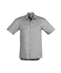 SYZMIK Men’s Lightweight Short Sleeve Tradie Shirt ZW120 Work Wear Syzmik Grey L 