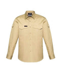 SYZMIK Men’s Rugged Cooling Men’s L/S Shirt ZW400 Work Wear Syzmik Khaki 7XL 