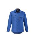 SYZMIK mens outdoor l/s shirt zw460 Work Wear Syzmik Blue 7XL 