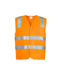 SYZMIK Unisex Hi Vis Basic Vest ZV999 Work Wear Syzmik Orange XS 