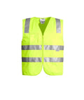 SYZMIK Unisex Hi Vis Zip Vest ZV998 Work Wear Syzmik Yellow XS 