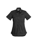 SYZMIK Women’s Lightweight Tradie Shirt - Short Sleeve ZWL120 Work Wear Syzmik Black 8 