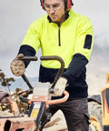 Syzmik Workwear Unisex Hi Vis Half Zip Pullover ZT476 Work Wear Syzmik   