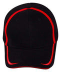 Contrast Trim Cap Ch75 Active Wear Winning Spirit Black/Red One size 