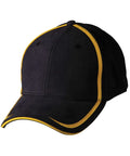 Contrast Trim Cap Ch75 Active Wear Winning Spirit Black/Gold One size 