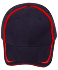 Contrast Trim Cap Ch75 Active Wear Winning Spirit Navy/Red One size 