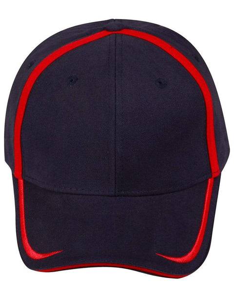 Contrast Trim Cap Ch75 Active Wear Winning Spirit Navy/Red One size 