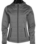 Winning Spirit Jasper Cationic Quilted Jacket- Ladies Jk52 Active Wear Winning Spirit Charcoal 6 