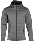 Winning Spirit Jasper Cationic Quilted Jacket- Mens Jk51 Active Wear Winning Spirit Charcoal XS 